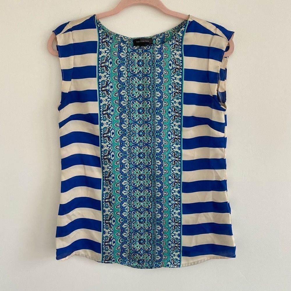 The Limited Blue Boho Blouse